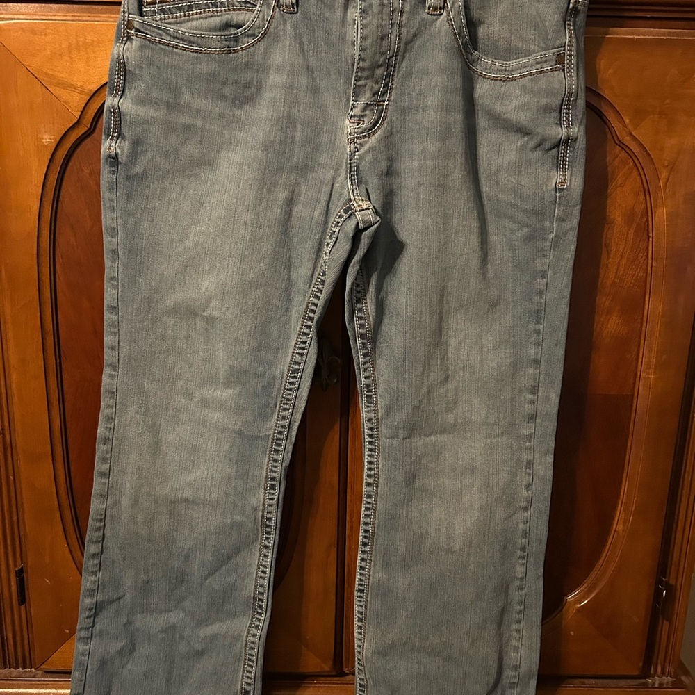 Cody James Blue Relaxed Fit Jeans with Subtle Fading